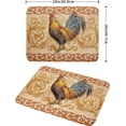 thumbnail image 2 of Farm Rooster Dish Drying Mat For Kitchen Counter 18x24 Inch Microfiber Absorbent Rooster Drying Pad French Country Drying Mat Dishes Pad Dish Drainer Rack Mats For Coffee Bar Mats, 2 of 6