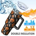 thumbnail image 5 of Musical Halloween Icons Pattern Tumbler with Handle and Lid,40oz Double Wall Vacuum Insulated Tumbler,Cups Gift for Women and Men, 5 of 7