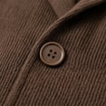 thumbnail image 6 of USNSM Mens Shawl Collar Blazer Knit Sweater Fashion Cardigan Button Down Jacket Slim Fit Open Front Long Sleeve Coats Brown M, 6 of 6