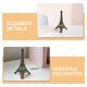 thumbnail image 3 of Greenadscape 6Ud Figurilla Metal Torre Eiffel De Color Marrón Para Romántica Y Regaló, 3 of 8