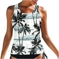 thumbnail image 2 of Sentmoon Bikini Tops for Women Large Bust Curvy Bathing Suits Wireless Tummy Control Push Up with Print Oversized Womens Swimsuit Summer Beach Essentials for Family, 2 of 7