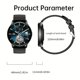 thumbnail image 3 of 1pc ONEGRA Nuevo NFC Reloj Inteligente Mujer AMOLED 466 * 466 Pantalla HD Frecuencia Cardíaca Bt Llamada IP68 Impermeable Mujer Reloj Inteligente Hombre Para Huawei Xiaomi Reloj Inteligente Regalo Par, 3 of 4