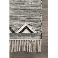 thumbnail image 2 of nuLOOM Savannah Moroccan Fringe Runner Rug, 2' 8" x 14', Black, 2 of 4