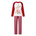 thumbnail image 6 of Bemycutue Family Matching Christmas Pajamas, Baby Romper Pants Hat Suit/Deer Pattern Long Sleeve Tops Plaid Pants Sleepwear Set, 6 of 10