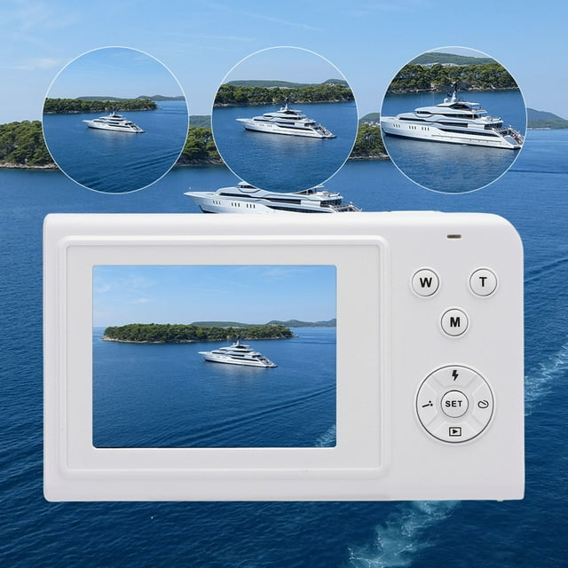 Cámara Digital 4K 56MP Con Enfoque Automático, Zoom Digital 16x, Anti Shake, Pantalla De 2.4 Pulgadas, Cámara Compacta Recargable Con Luz De Relleno