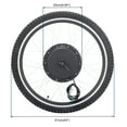 thumbnail image 4 of SalonMore 24" 48V 1000W Electric Bicycle Motor Kit Ebike Cycling Hub Conversion Kits Front Wheel, 4 of 8