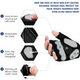 thumbnail image 2 of Guantes Ciclismo Medio Dedo-Negro Blanco-L Xemadio WMZL-1356-23, 2 of 6