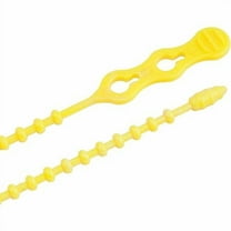Beadle Wrap Cable Ties, Yellow, 12-In., 15-Pk.