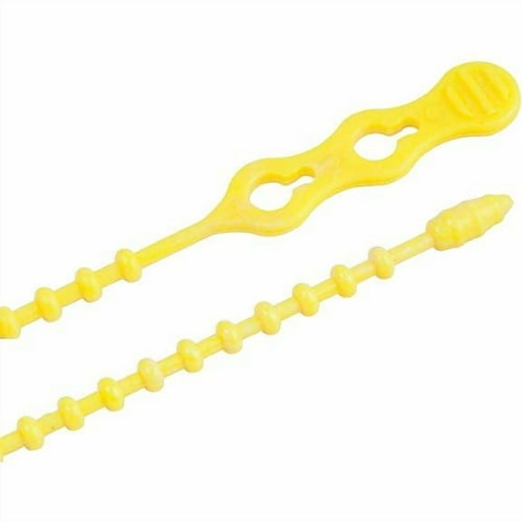 Beadle Wrap Cable Ties, Yellow, 12-In., 15-Pk.