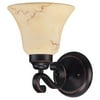 Nuvo Lighting 61412 - 1 Light Copper Espresso Honey Marble Glass Shade Vanity Light Fixture (60-1412)