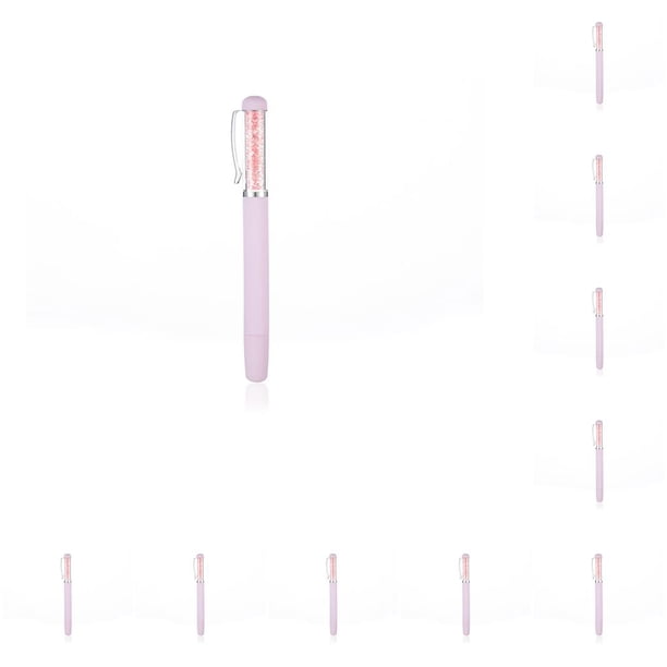 Kearding Crystal Gem Pen 5D Agarre cómodo con puntas Herramientas de perforación Accesorios de bordado resistentes Kits de punto de cruz púrpura claro morado claro 10piezas Kearding CBP349733