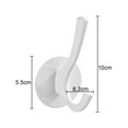 thumbnail image 2 of Double clothes hook heavy towel clothes hook bathroom finisher wall-mounted, 2 of 5