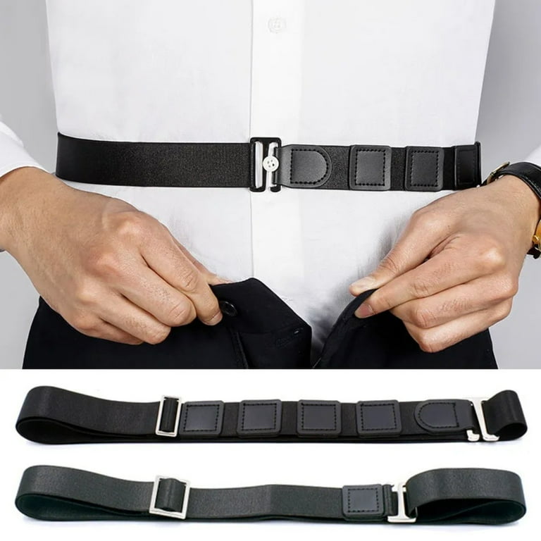 Universal Keep Shirt Tucked in Adjustable Non slip Shirt Wrinkle Proof Straps Shirt Fixed Holder Lock Belt Shirt Stay Belt 02 Walmart