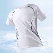 BSDJILFG Mens T-Shirts Cooling Summer Breathable Workout Top Casual Graphic Tees Short Sleeve Crewneck Shirts
