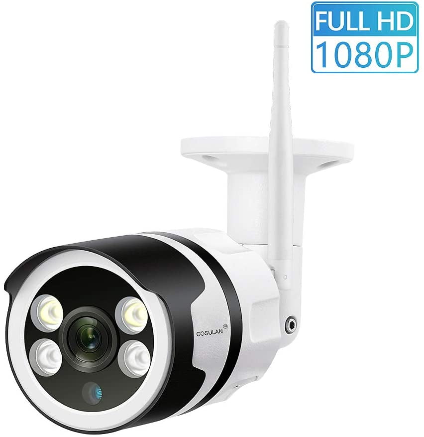 WiFi Security Camera Outdoor, HD1080P Wireless Home Surveillance Camera, Bullet IP Camera