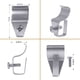 thumbnail image 5 of Manos Irfora Blink Mini ganchos para revestimiento de vinilo Clips No se necesitan orificios Soporte de fácil instalación Ganchos de acero inoxidable Soporte para montaje en pared exterior para cámara Irfora Manos, 5 of 7