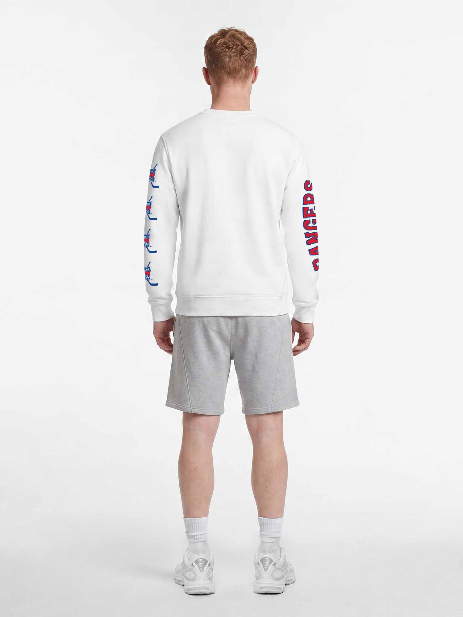 New York Rangers Reebok Mens White Crew Sweatshirt