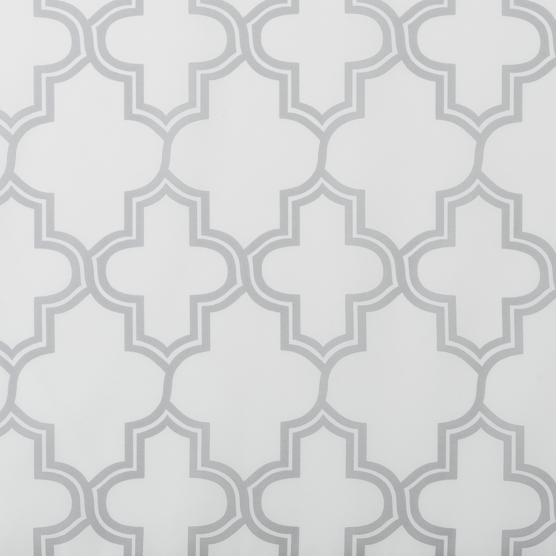 Sun Zero 96" x 54" Gray Trellis Outdoor Curtain With Grommets