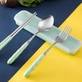 thumbnail image 3 of Joernso 1 Set Dinner Fork Anti-slid Handle Food Grade Materials Stainless Steel Heat-resistant Easy to Clean Cutlery Set for Home, 3 of 8