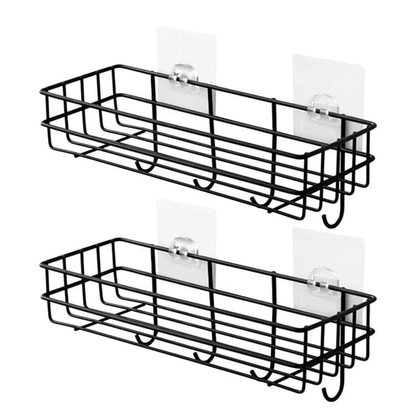 2pcs Punch-Free Hogar Storage Rack Bath Bath Withing Storage Shelf