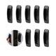 thumbnail image 1 of 8 Pack Self-Stick Push Pull Helper Black ABS Plastic Door Window Wardrobe Handle Instant Cabinet Drawer Handles (Black), 1 of 5