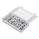 thumbnail image 1 of Tuerca cónica de acero inoxidable, 100 piezas Tuerca de implosión moleteada de acero inoxidable 304 Tuerca cónica Diseño revolucionario, 1 of 14
