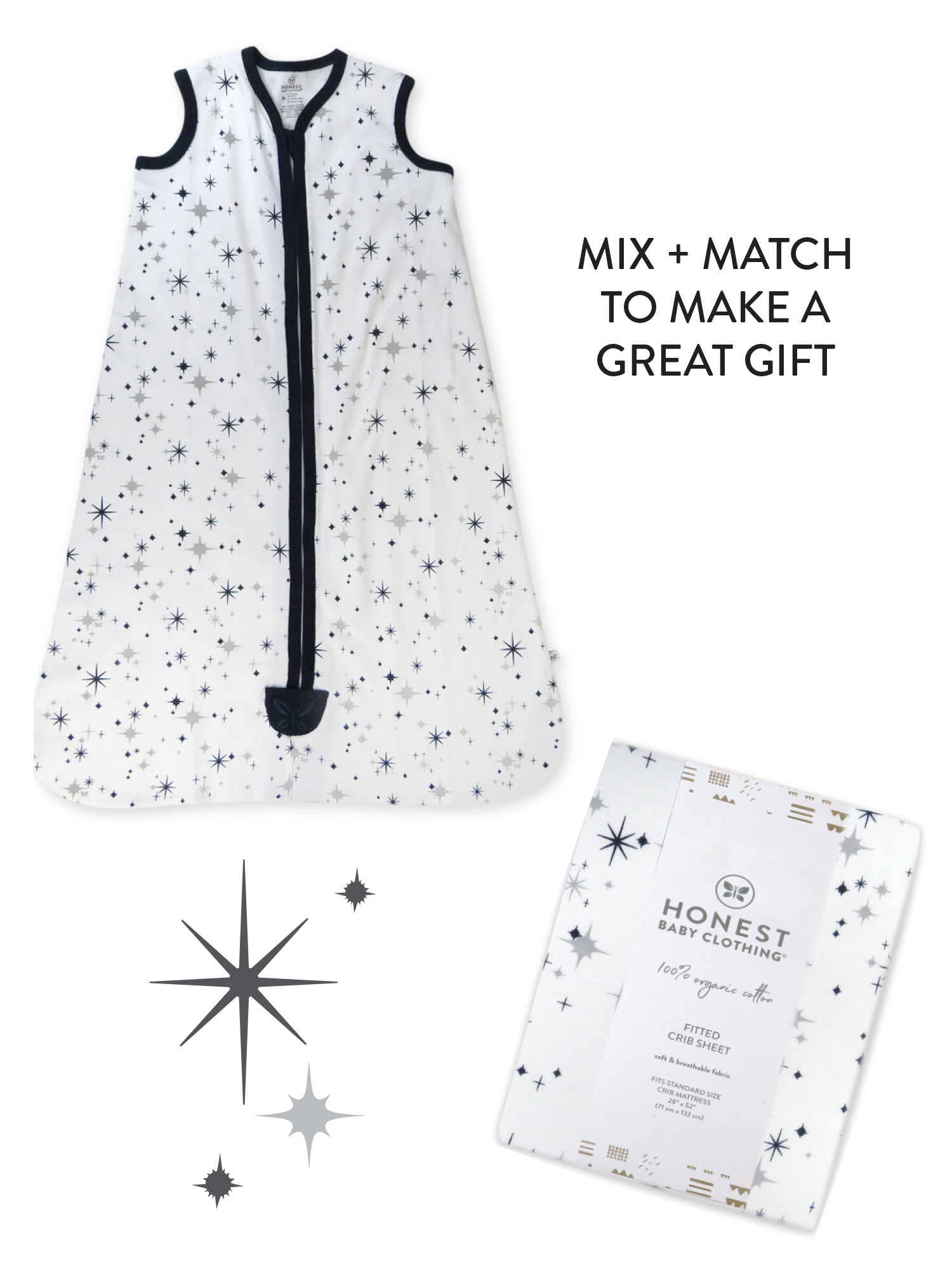 Honest Baby Clothing Organic Cotton Crib Sheet photo 4