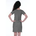thumbnail image 4 of Moomaya Summer Fit Short Sleeve Plain Jersey Dress Basic Casual Short Tshirt Dresses-D5, 4 of 7