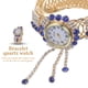 thumbnail image 3 of 1pc mujer brazalete reloj pulsera pulsera reloj de cuarzo delicado mujer, 3 of 7