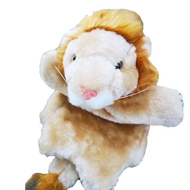 Títere de Mano de Animal, Peluche Suave, Muñeco para Juego de Roles con Relleno de Algodón, 25 x 15 x 5 cm para Cuentacuentos, Enseñanza y Jardín Infantil