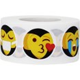 thumbnail image 1 of Funny Vampire Emoji Stickers | 1" inch Round - 500 Pack | InStockLabels.com, 1 of 6