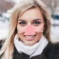 thumbnail image 4 of Luxshiny Durable Pink Nose Guard Knit Mask for Winter Skiing and Outdoor Nose Protection, 4 of 8