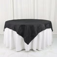 thumbnail image 6 of Efavormart 72"X72" Black Accordion Crinkle Taffeta Table Overlay, Square Tablecloth Topper, 6 of 11