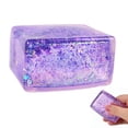 thumbnail image 1 of 4 Pack Glitter Ice Cubes,Soft Cube Sensory SquishyFidget Toys,Ice Cube SquishyMalt Sugar Stress Balls,Slow Rise Stress Cubes for Adults,Square Squeeze StressBalls for Anxiety StressRelief,PartyFavors, 1 of 7