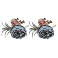 thumbnail image 1 of Rdeghly Napkin Holder,2Pcs Innovative Napkin Buckle Simulation Flower Napkin loop Holder for Hotel Restaurant,Napkin Ring, 1 of 8