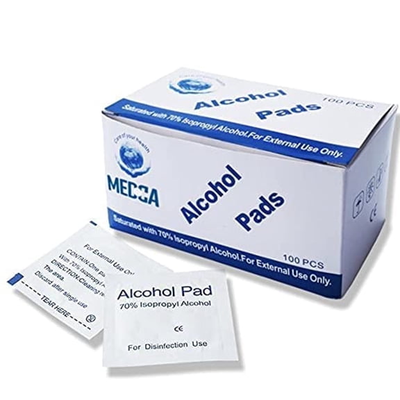 MEDca Alcohol Prep Pads Sterile Medium 2-Ply Pack of 100