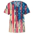 thumbnail image 5 of Blusa Casual Elegante Para Mujer Tops de Moda Camiseta Con Cuello en V Blusa Estampada Camisas de Manga Corta Odeerbi ODB156351, 5 of 5
