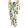 thumbnail image 1 of Fotbe Hawaiian Style Pantalones de Pijama para Mujer, Pantalones de Dormir, Pantalones Pj con Cordón y Bolsillos-Large, 1 of 6