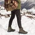thumbnail image 2 of Ecetana Men's Winter Snow Boots Warm Faux Fur Lined Non Slip Outdoor Shoes for Hiking Walking, 2 of 7