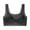 Black A, variant on Zpanxa Seamless Bras for Women Crisscross Back Wireless Push Up Breathable Strappy Cups All-Day Support Khaki 40BC