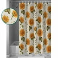 thumbnail image 2 of Shower Curtain Watercolor Sunflower Green Plant Waterproof Shower Curtain Set with Hooks for Bathroom Showers,Stalls and Bathtubs,54x78InBlossom Floral Vintage Linen, 2 of 9
