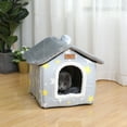 thumbnail image 2 of Lit pour Chat Lavable et Douillet, Lit pour Chat d'Intérieur Chaud et Confortable avec Housse Amovible, 2 of 5