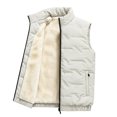 thumbnail image 2 of YUANxueke Boys Puffer Vest Zip Up Stand Collar Casual Fleece Lined Quilted Sleeveless Jackets with Pockets for 7-16 Years, 2 of 8