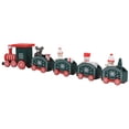 thumbnail image 1 of Mini Trains Toy, Durable Exquisite Wooden Trains Toy  for Holiday for Parties for Festivals Green, 1 of 7