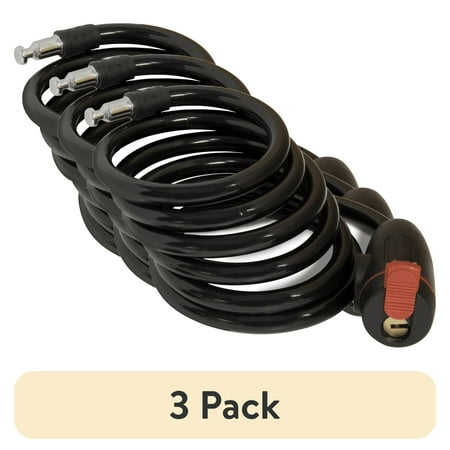 (3 pack) Muddy Ladder Treestand Cable Lock 6 Long 1/4 Rubber-Coated Cable