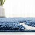 thumbnail image 4 of SAFAVIEH Florida Tamzen Abstract Shag Area Rug, Navy/Ivory, 8'6" x 12', 4 of 11
