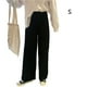 thumbnail image 2 of Sonducket Pantalones Mujer Pantalón Largo Pierna Ancha Pantalón Casual Mujer Cintura Alta Prendas para la parte inferior del cuerpo Negro S, 2 of 7