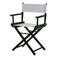 thumbnail image 1 of Casual Home Chaise de Réalisateur 18 Pouces Cadre Noir avec Toile Blanche, 1 of 5