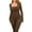 Brown, variant on Women'S Workout Seamless Jumpsuit Yoga Ribbed One-Piece Long Sleeve Leggings Romper Color S