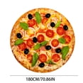 thumbnail image 3 of XINGAG Novelty Pizza Shaped Blanket, Funny Realistic Food Warm Throw Blanket, Soft Cozy Blanket for Sofa Bed, Unique Gift for Family Friends, 3 of 5